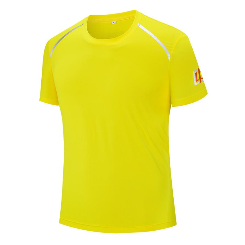 Unisex Quick Dry Sports T-shirt for Summer: Short Sleeve, Wushu Taekwondo Style 120 cm