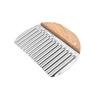 Multifunctional Stainless Steel Dough & Cream Scraper with Wooden Handle