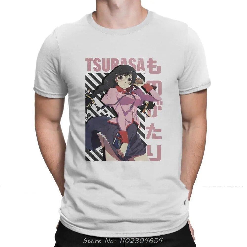 

Monogatari молодежная странная фантастика Tsubasa Hanekawa футболка унисекс хлопковая футболка аниме футболки Harajuku уличная одежда 3XL