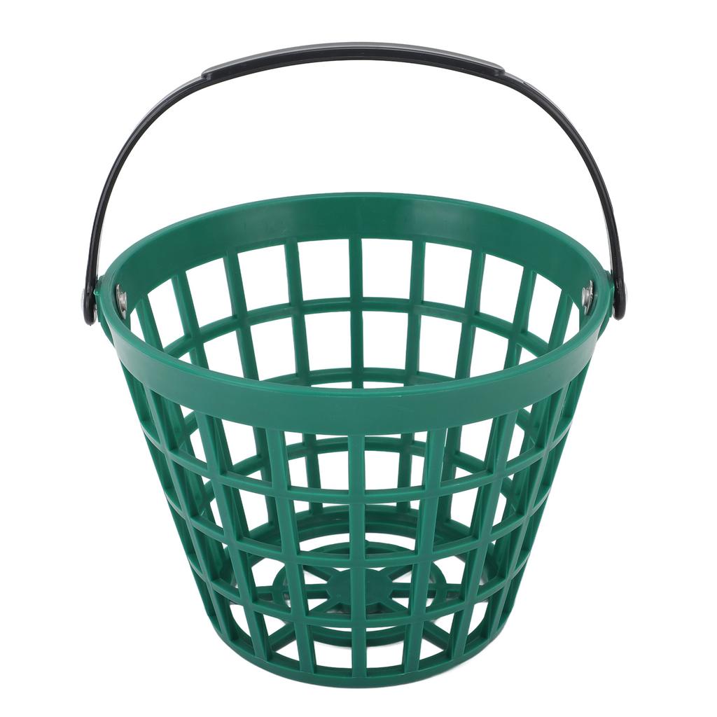 Cesto Porta Palline da Golf Contenitore Palline da Golf con Manico Secchiello da Golf in Plastica Nylon Verde Contiene Fino a 25 Pz