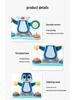 Interactive Penguin Balance Puzzle: Early Childhood Wooden Learning Toy for Parent-Child Engagement