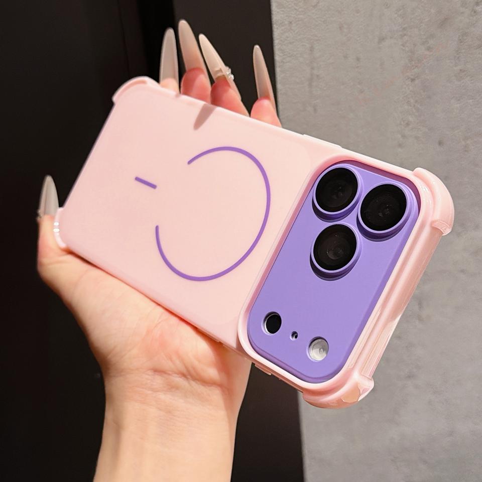 Luxury Big Windows Phone Case For iPhone 17 11 12 13 14 15 16 17 Pro Max 17Pro Candy Colorful Shockproof Protector Cover