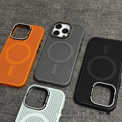 iPhone 17 Pro Max Magnetic Honeycomb Lens Holder Anti-drop Case