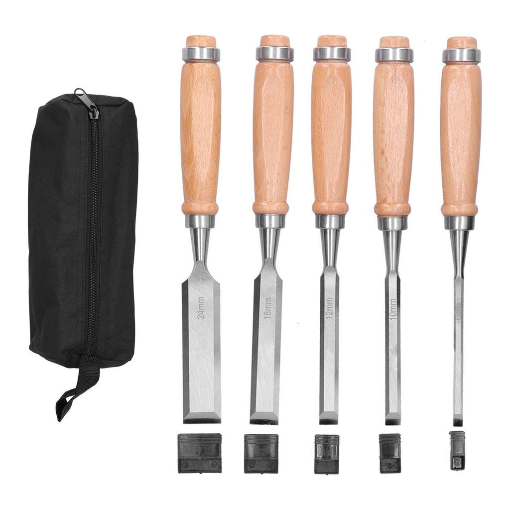 5 szt. Zestaw dłut do obróbki drewna Trwałe Twarde Praktyczne Dłuto do Rzeźbienia Grawerowania