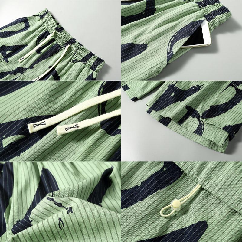 Men's Plus Size Workwear Cotton Shorts Summer Casual Oversized Elastic Waist Mid-Length 6XL-12XL