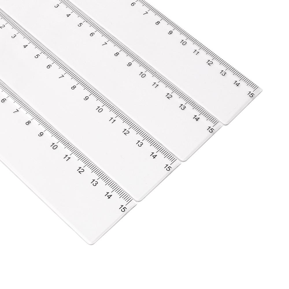 15cm Thickened Single-Sided I-Shaped Ruler for Students, Precise Measurement Tool