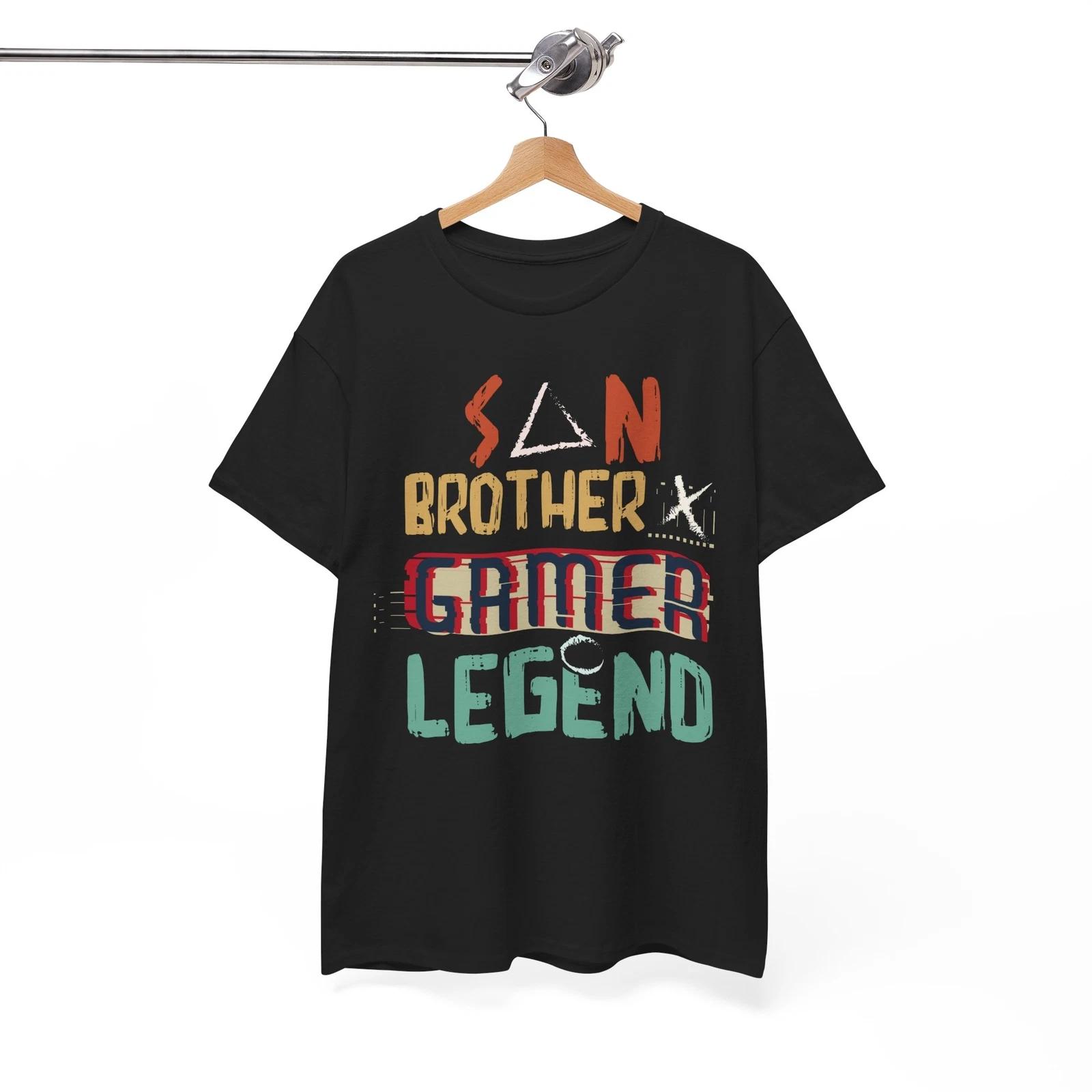 Son Brother Gamer Legend T-Shirt | Funny Gaming Tee | Ultimate Game Lover Shirt M