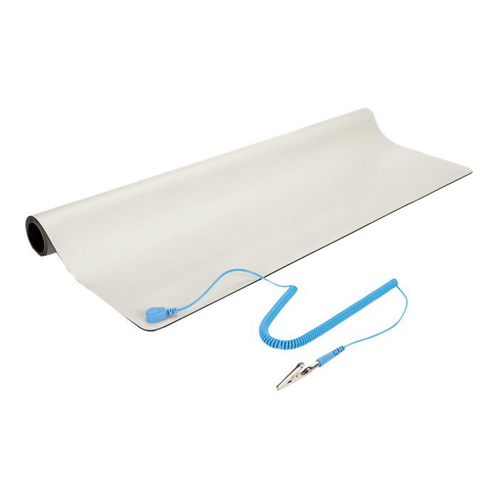 Tapis antistatique - STARTECH - M3013 - 60 x 70 cm - Beige - Réduit l'électricité statique