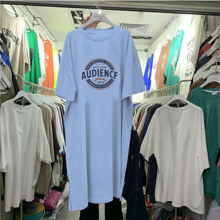 Vestido de Maternidad de Manga Corta a la Moda para Lactancia - Falda Camiseta hasta la Rodilla para Mujeres Embarazadas