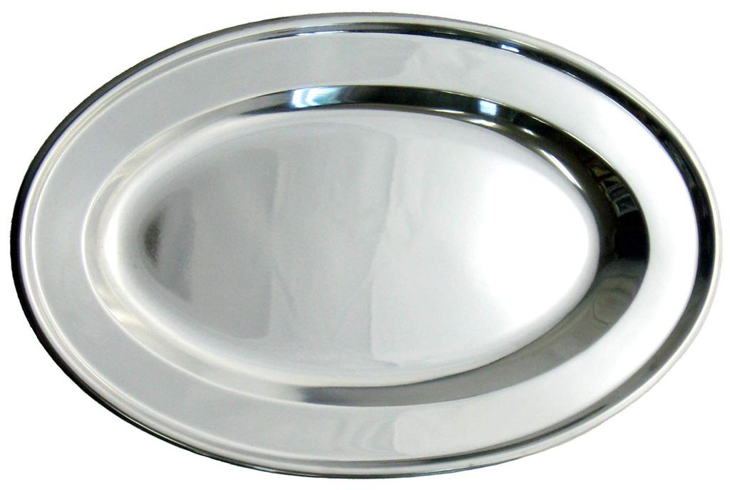 Nagao Tsubame-Sanjo Oval Plate, 12 inches (30cm), 18-0 Stainless Steel, Made in Japan, 92112