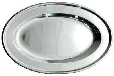 Nagao Tsubame-Sanjo Oval Plate, 12 Inches (30cm), 18-0 Stainless Steel, Made In Japan, 92112