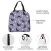 Cartoon Bat Halloween Gothic Insulated Lunch Bags Portable Lunch Container Thermal Bag Tote Lunch Box School Picnic Food Bag