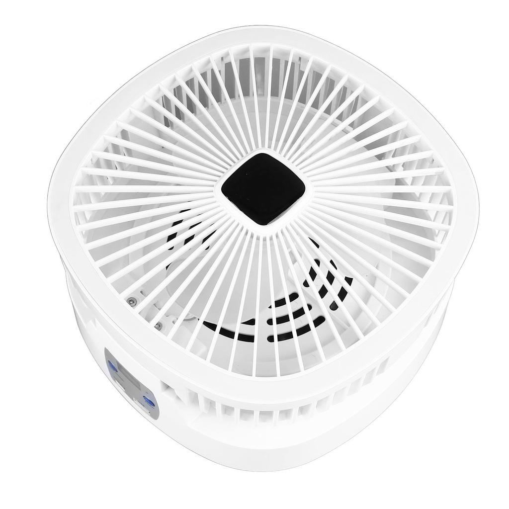 Solar-Camping-Ventilator, zusammenklappbar, wiederaufladbar, solarbetrieben, mit 3 Stufen, LED-Licht, 5 Geschwindigkeiten, leise