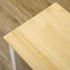 102 cm Wood Dining Bench for 2 People, Wooden Bench for Kitchen, Dining Room, Entryway, White