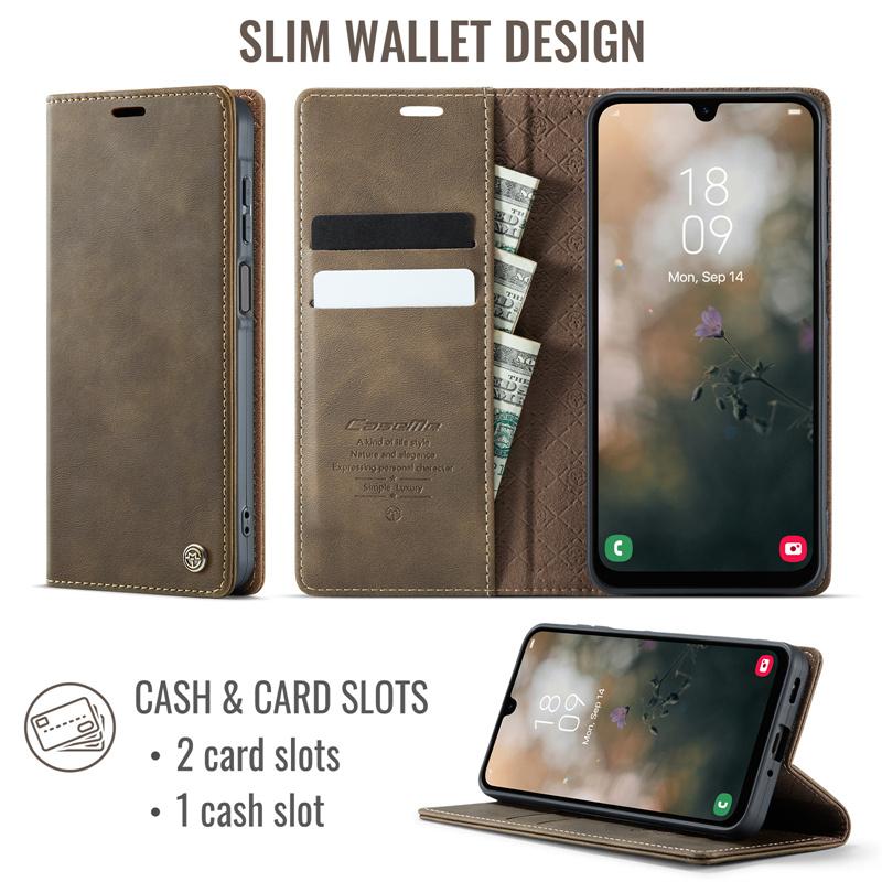 Magnetic Flip Leather Phone Case For Samsung Galaxy S26 S25 FE S24 S23 Plus S22 S21 S20 Ultra A57 A17 A56 A36 A16 A55 A35 A15 A54 A34 A14 Wallet Cover