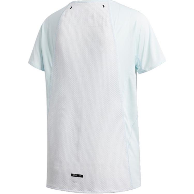 Adidas Heat.Rdy Running Short Sleeve Tee Women Tops White FK0736