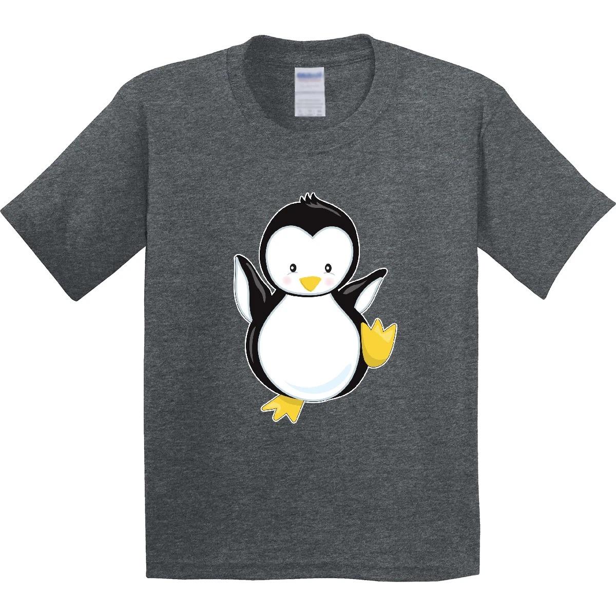 Inktastic Penguin Youth T-Shirt Winter Animals Arctic Cold Snow Cute Tux Tee 140
