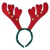 Red Green Christmas Headband Reindeer Antlers Design Hair Band | Deer Horn Hairband for Party Birthday | Xmas Gift for Children Girls