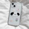 Hunde-Kuchen-Design Handyhülle für Apple iPhone 13/14/15/16, Pro Max, XS, 7/8 Plus - Niedlich, Transparent, Weich