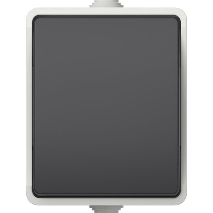 Two-way Switch - Aquatop - IP54 - Grey - Indoor - High Resistance Plastic