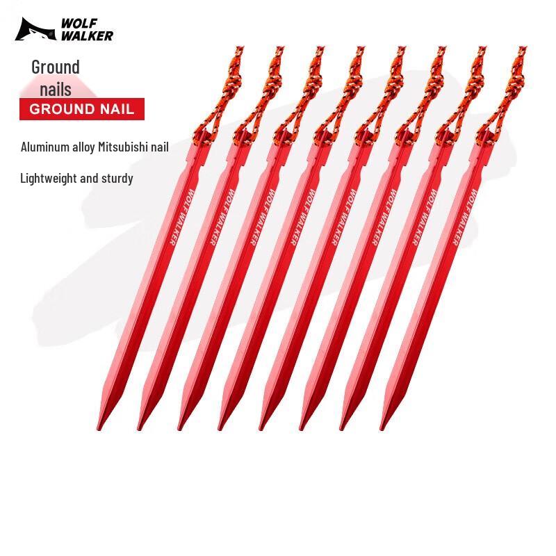 Wolf Walker Ultralight Aluminum Triangular Tent Stakes (8 Pcs)