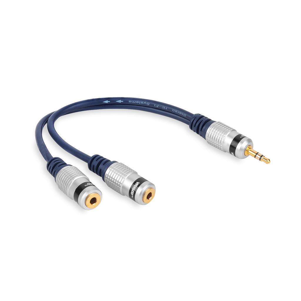 Adapter jack 3,5 stereo wtyk - 2x jack 3,5 stereo gniazdo vitalco (a1)