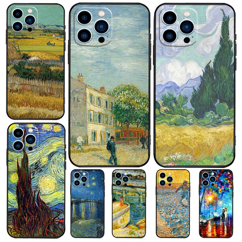 Van Gogh Oil Painting Case For Xiaomi Redmi Note 14 10 11 12 13 15 Pro Plus Cover For Redmi 15 15C 13C 12C 10C 14C