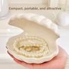 Fashion Ceramic Shell Jewelry Box – Creative Desktop Ornament Valentine's/Birthday Gift Storage Tray Storage for Rings/Earrings