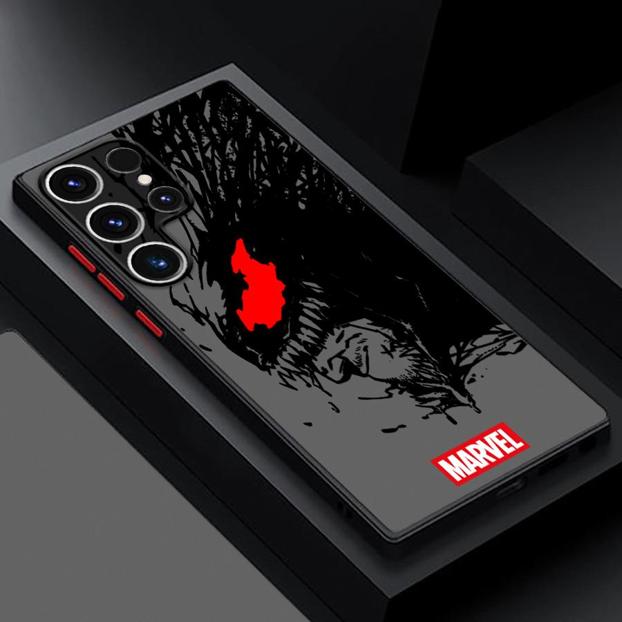 Case for Samsung Galaxy S26 S22 S23 FE S20 S25 Ultra S21 S24 Plus Note 20 10+ Funda Phone Cover Marvels Spider-Man Venom