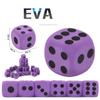 Soft Foam Dot Dice Elastic 3.8cm Dot Dices Education Toy Sponge Solid Dice  Kids