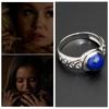 925 Silver Movie "The Vampire Diaries" Elena Gilbert Inspired Daylight Ring Real Lapis Lazuli