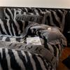 A Winter Warm Plush Bedding Set Queen King Size Soft Fleece Bed Sheets