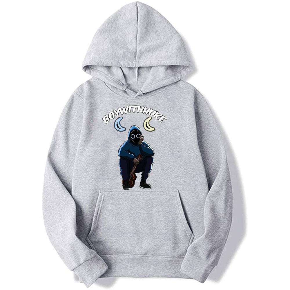 Nové mikiny Boywithuke Cool Print Streetwear Unisex Ženy Ležérní Móda Mikiny Oversized Pulovry s kapucí Tepláky Oblečení