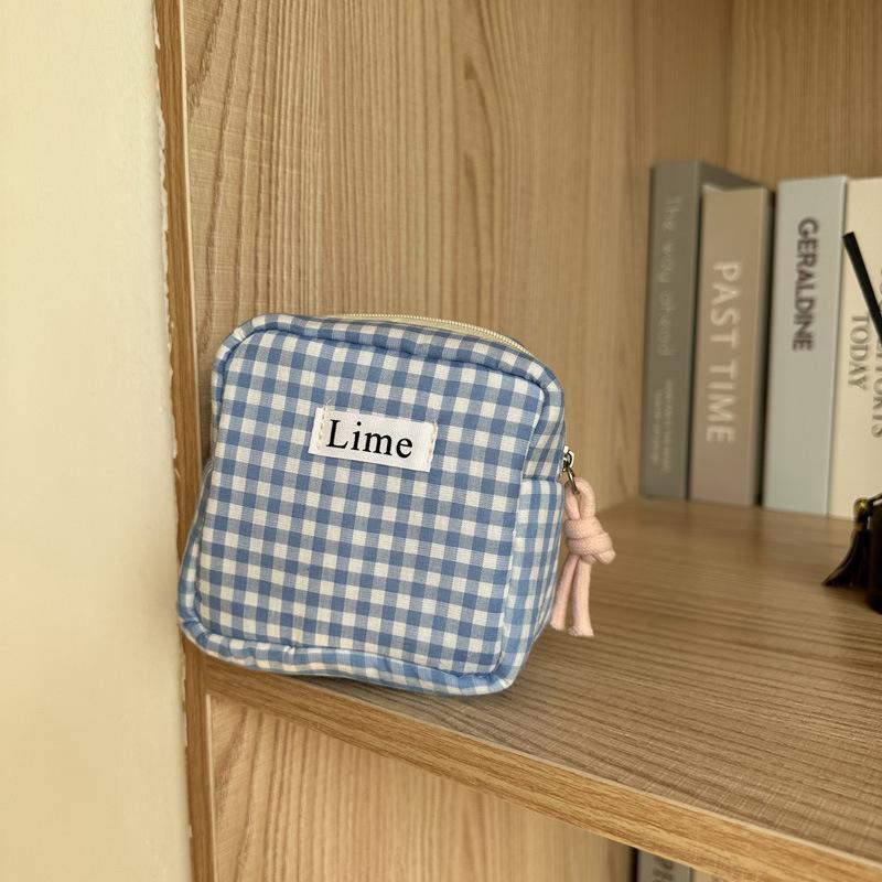 Dámské přenosné hygienické ubrousky na tampony úložný sáček Bavlněná cestovní taška na make-up Literární zip Peněženka na mince Ostatní úložný prostor