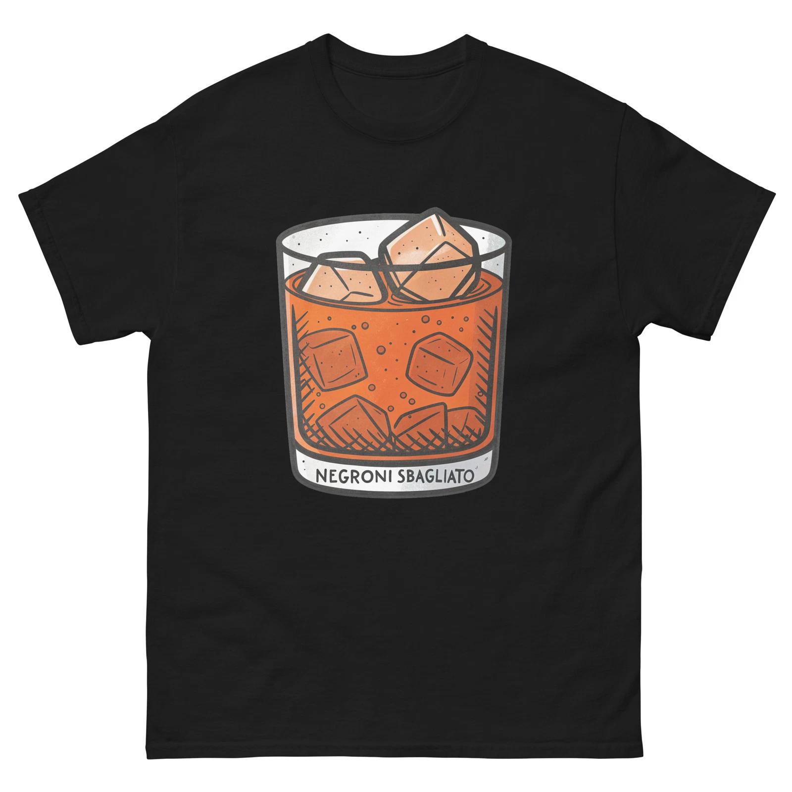 Negroni Sbagliato Drink Delicious Popular Beverage T-Shirt 4XL
