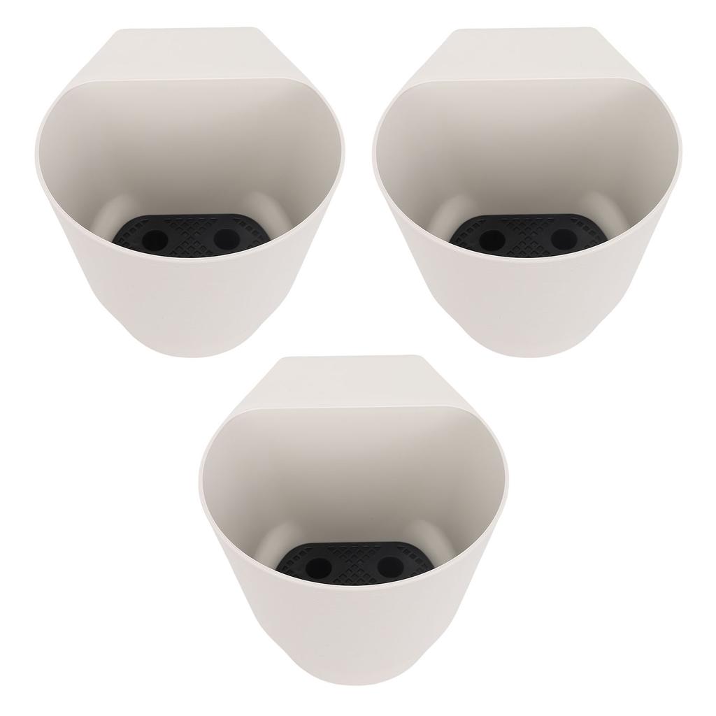 Hanging Flower Pot Efficient Drainage System Fence Hanging Bucket Pot for Balcony Garden Handrail