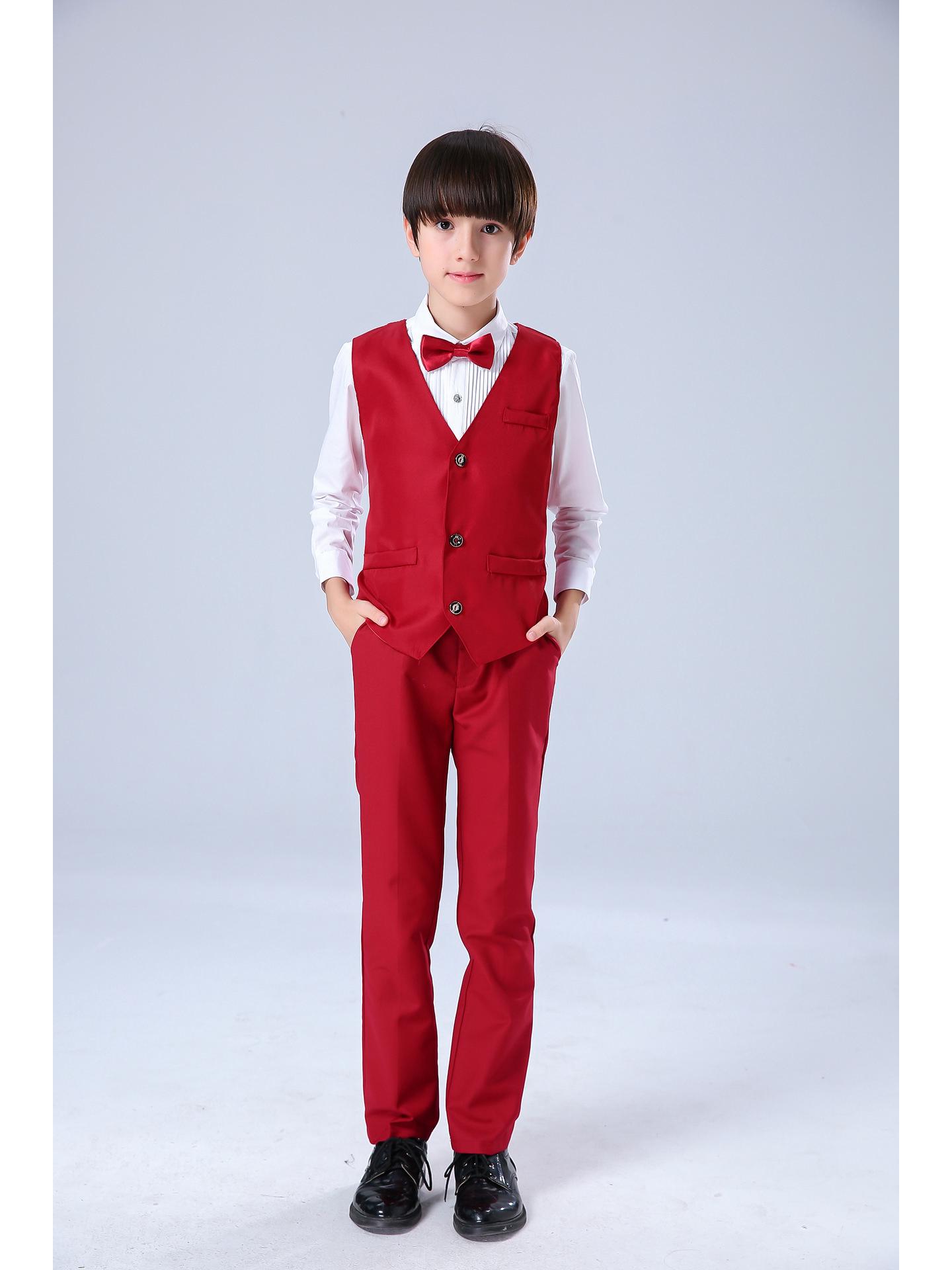 

Новогодний хоровой костюм для мальчиков и девочек - Вечернее платье для поэтического вечера в начальной и средней школе 150 cm