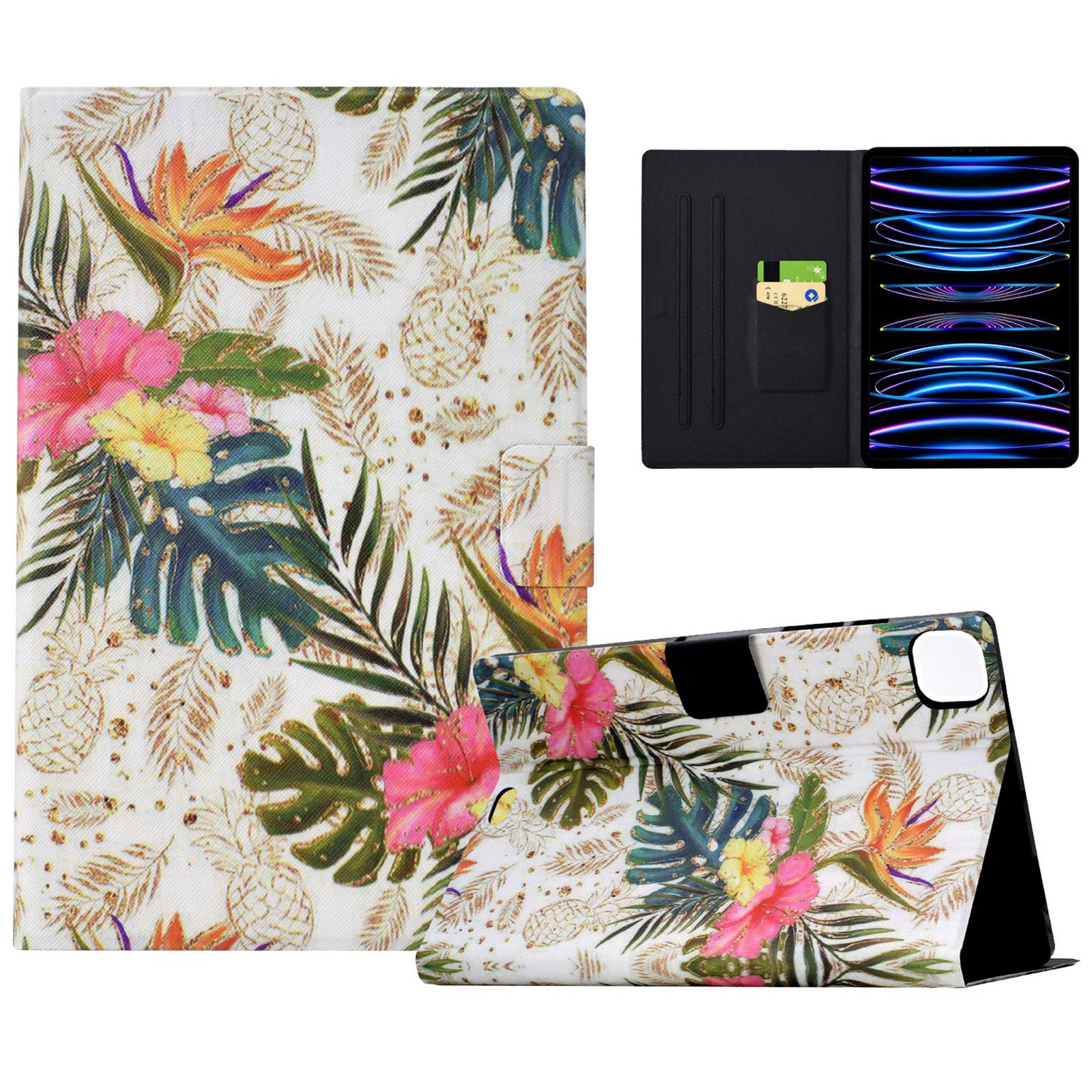 

Для iPad Эйр 11 (2025)/(2024)/Воздух (2022)/(2020)/Про 11 (2020)/(2018) Чехол из ПУ кожи с узором, фолио, умная обложка для планшета Golden Pineapple