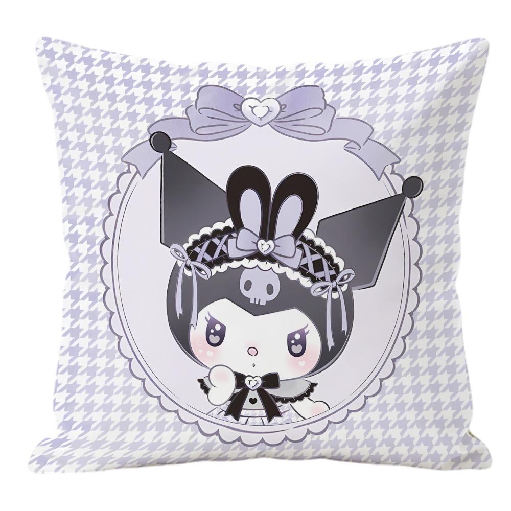 Kuromi Double Sided Print Decorative Cushion Cover for Sofa Bedroom Cool Room Stuff Cool Things for the Room Y2K Room Decor