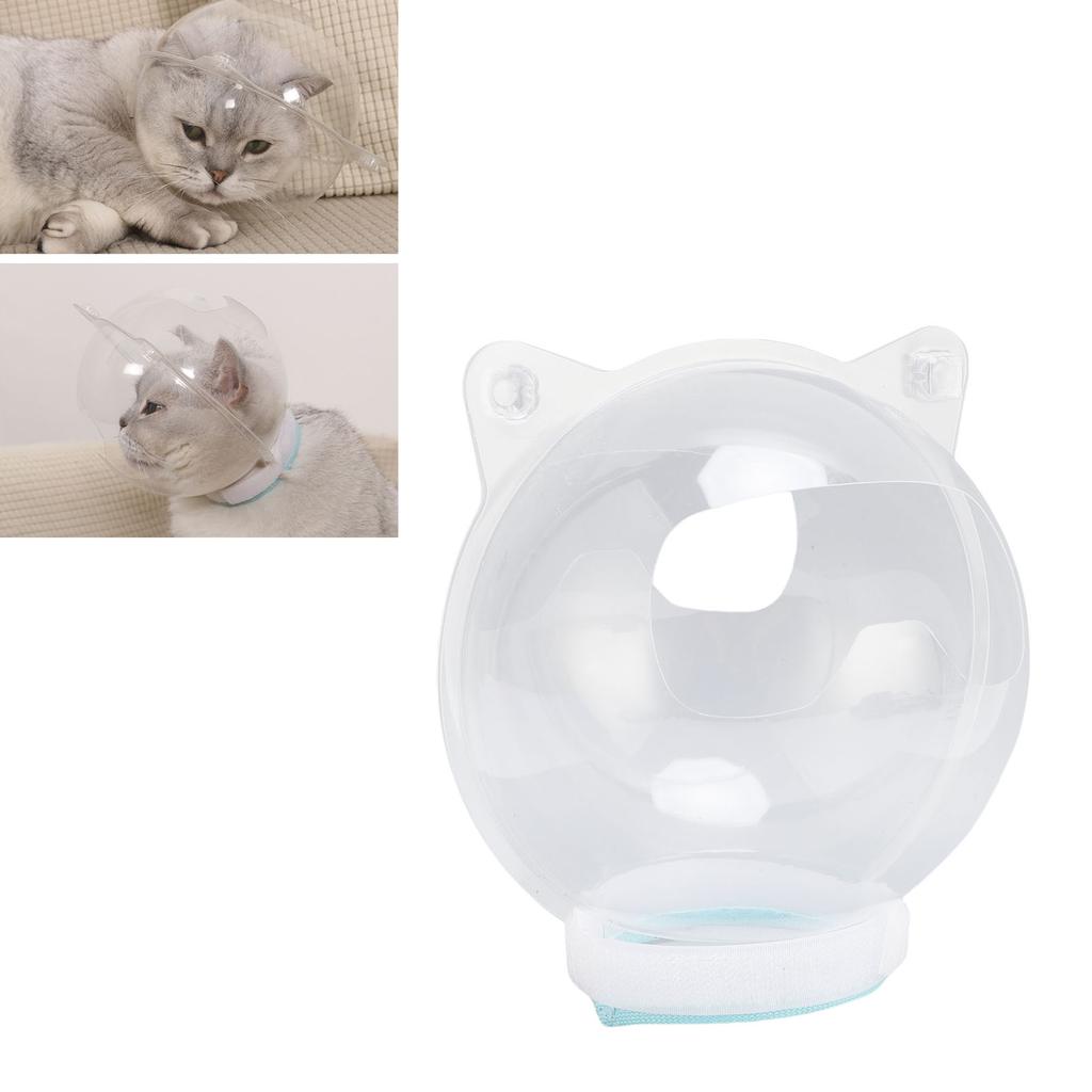 Cat Grooming Muzzle Transparent Breathable Anti Bite Plastic Cute Kitten Helmet Mouth Cover