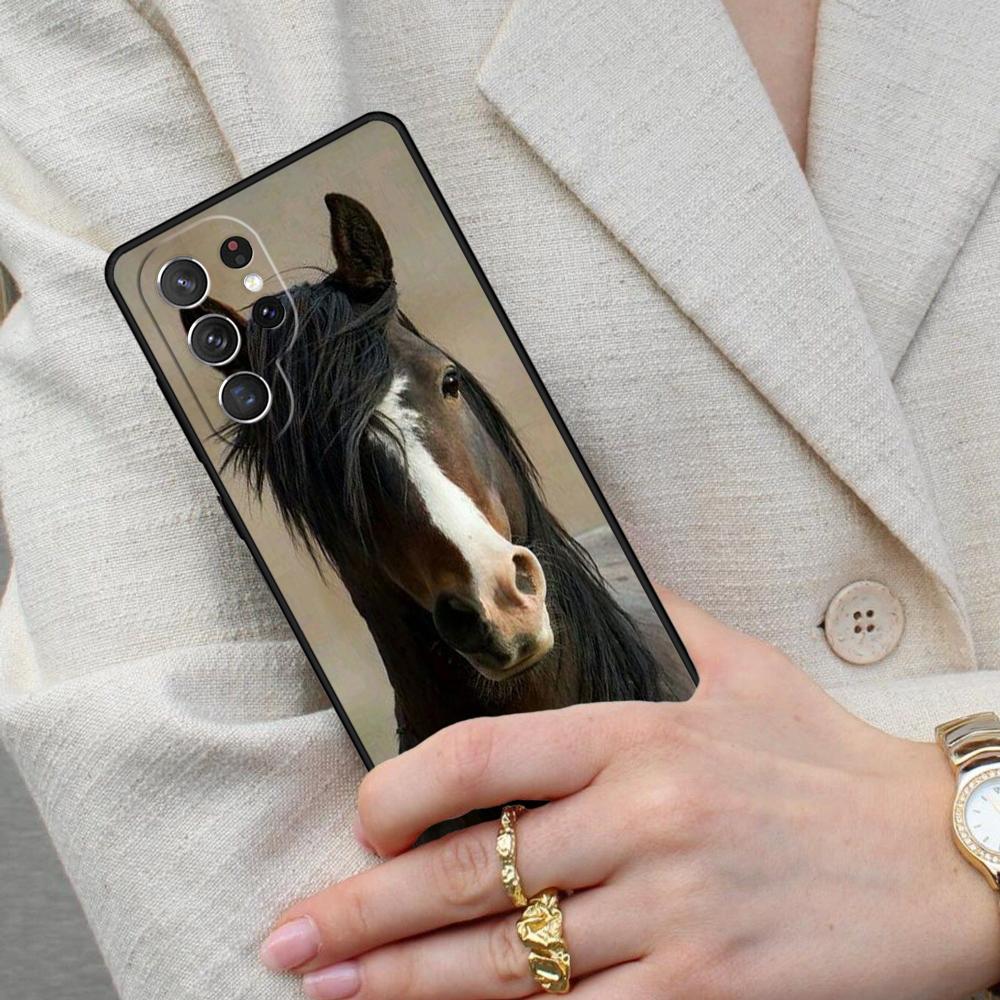 HORSE BEAUTIFUL Cell Phone Case for Samsung Galaxy S26 Ultra S25 S24 S23 S22 S21 S20 Note10 Cover