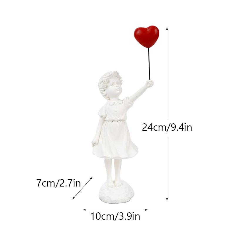 

NORTHEUINS Resin Banksy Dog Walker Statue Trendy Street Art Figurines Home Office Desktop Decoration Collection Item Accessoires