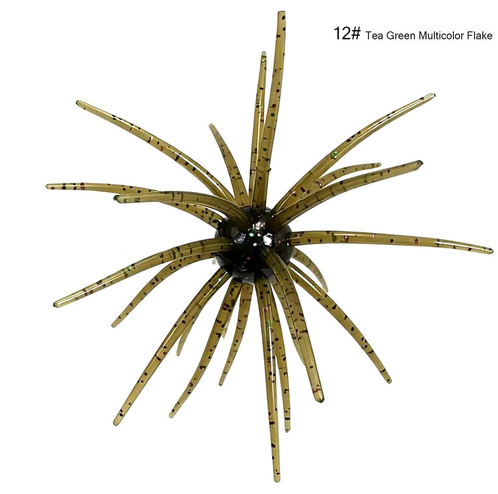 BUBBA Fishing Floating Sea Urchin19mm Bionic Soft Lure Artificial Soft Bait for Saltwater Fish River & Lake Use 90mm/110mm