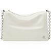 New Synthetic Material One Shoulder Crossbody Small Square Bag Pillow Bag Women's Ivory White DH3570-115