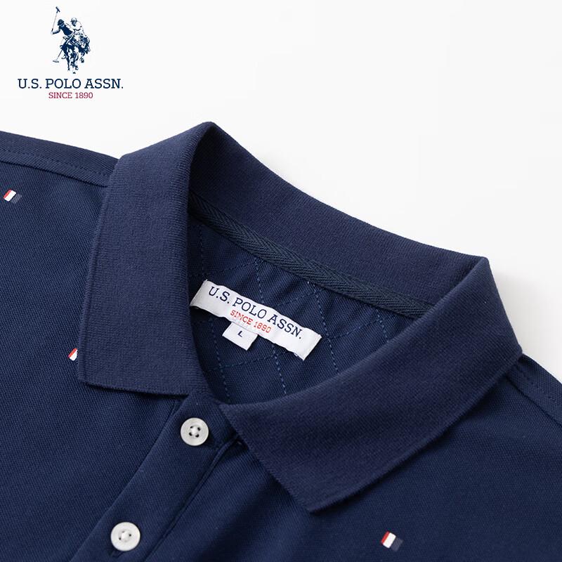 U.S. Polo Assn. Herren Langarm-Poloshirt