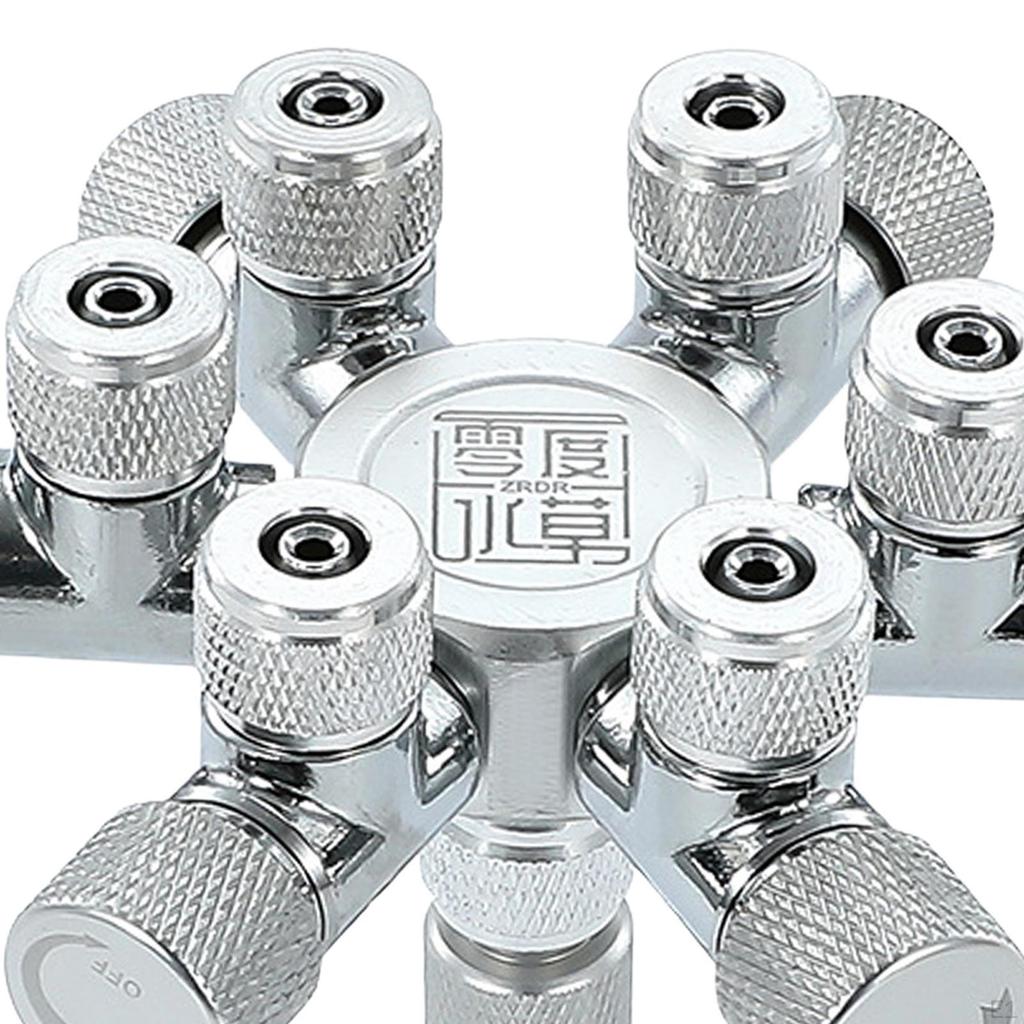 CO2 Splitter Regler Separator Verteiler für Aquarium Tragbar Robust Magnetventil