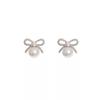 Temperament Suitable for Spring, Butterfly Pearl Stud Earrings, High-end Sense, No Earrings, Light Luxury, Niche Mosquito Coil Disc Ear Clips.