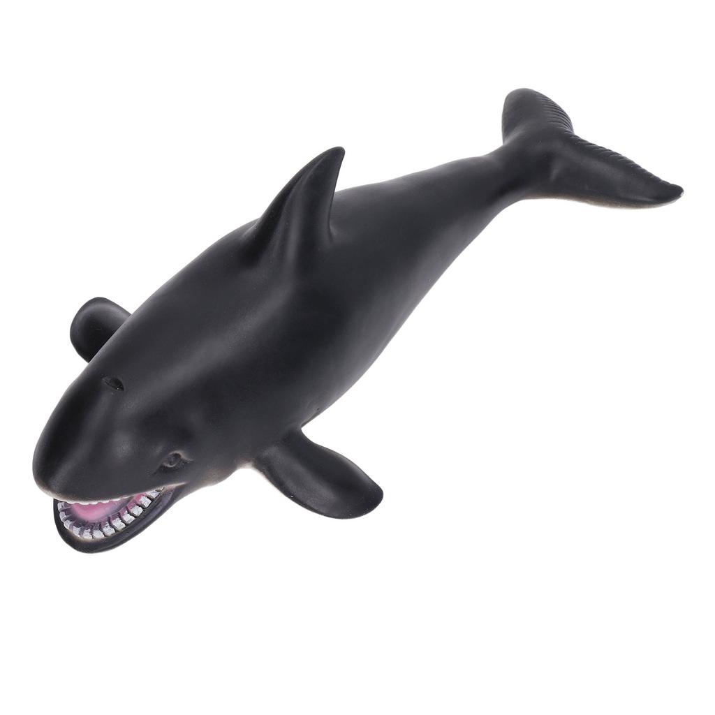Meerestier Figur Schwarzer Orca Spielzeug Kinder Geburtstage Geschenk Pädagogisches Modell für Kinder Jungen Mädchen Ab 3 Jahren