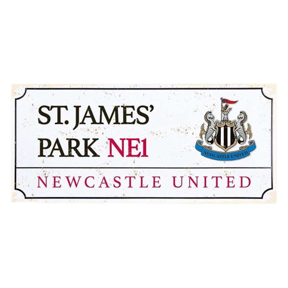 Newcastle United FC Metal Retro Street Sign
