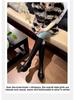 2024 Fall/Winter Women's Real Leather Elastic Knight Boots - Thick-Soled, Small-Sized, Knee-High